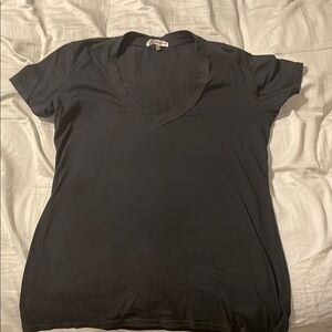 EUC James Perse soft black v-neck t-shirt